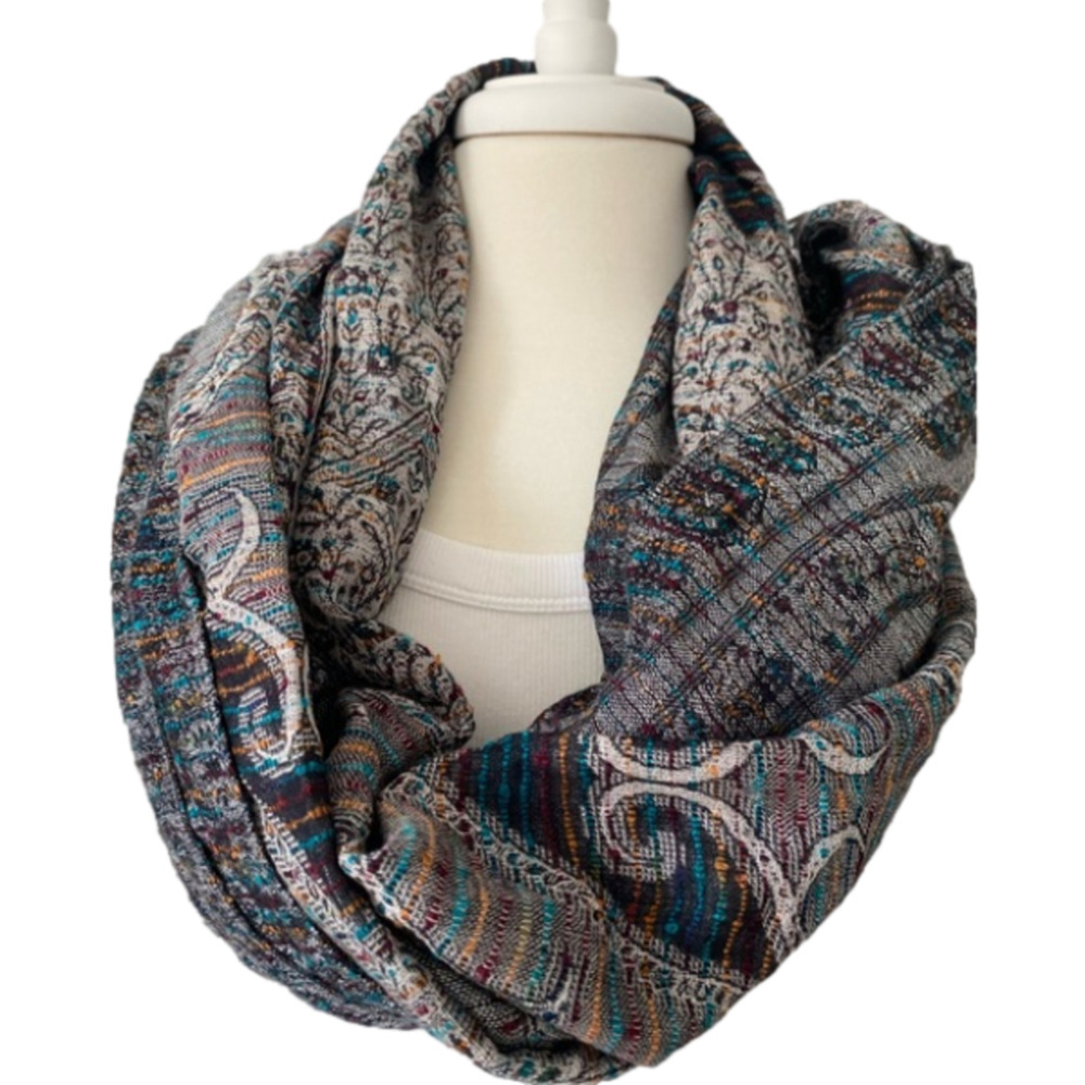Women's Chic‎ Rainbow Colorful Woven Fringe Knit Rectangle Scarf Shawl